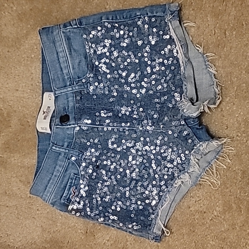 Hollister Jean Sequin Shorts